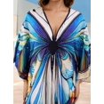 thumbnail image 4 of Edolynsa Beach Kaftan Cover up for Women Plus Szie Moroccan Dress Boho Arabic Dresses Maxi Resort Wear Caftan Loungewear House Wear, 4 of 8