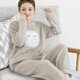 thumbnail image 4 of Conjunto de pijama de franela de Invierno para mujer, Top de manga larga suave con estampado lindo y pantalones, ropa de estar por casa, regalo para Navidad y cumpleaños, 4 of 4