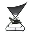 thumbnail image 4 of Furniture of America Tandor UV-Resistant Patio Cushioned 2-Seater Swing Chair, Black, 4 of 12