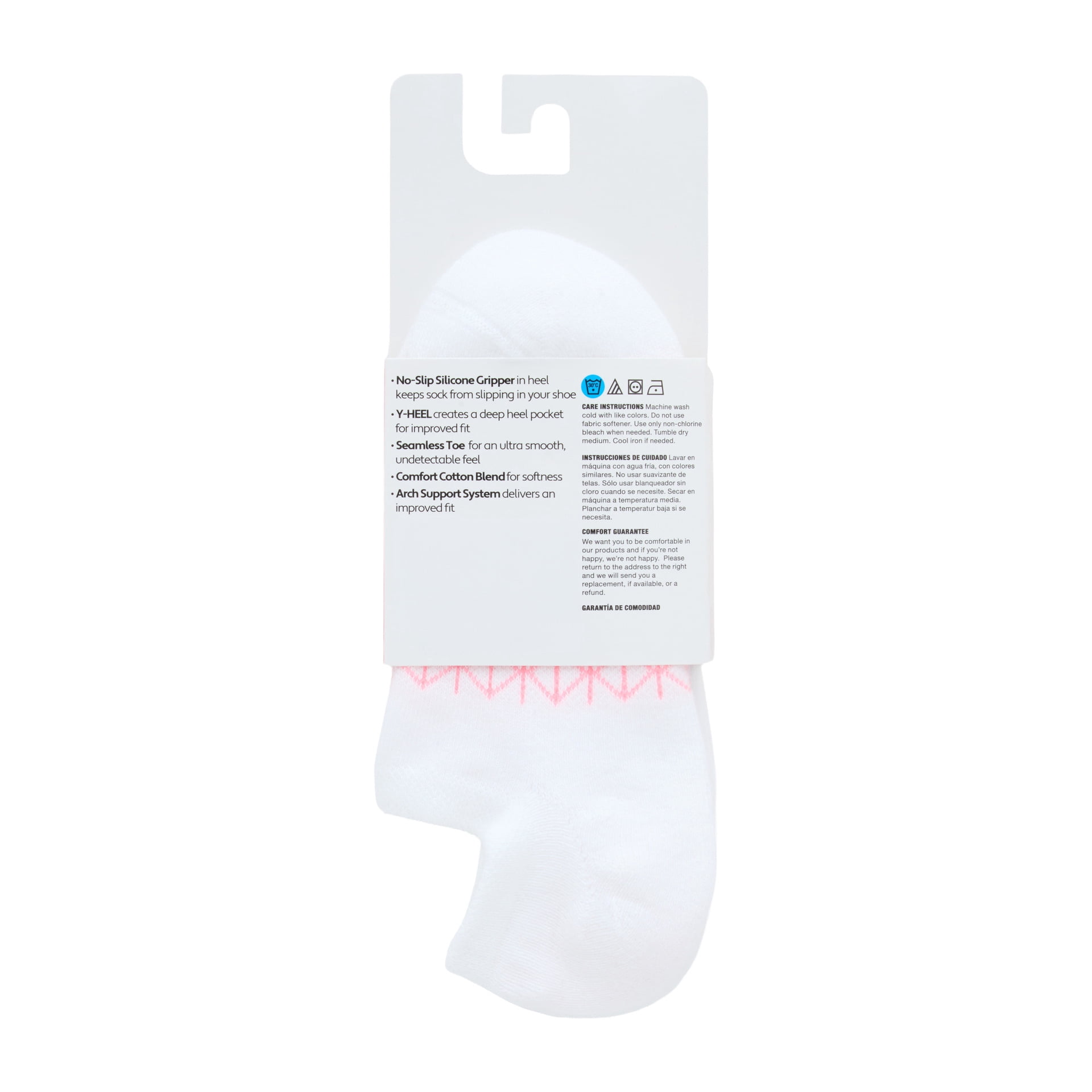 Hanes Women's Absolute Comfort Super No-Show Socks, 4-Pack, Size 5-9