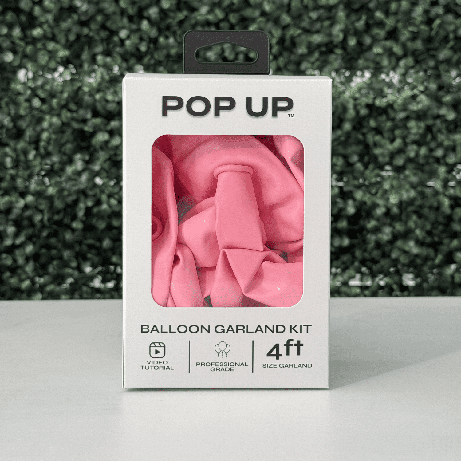 Pop Up Balloon Garland Kit, Mix & Match Baby Pink 4ft Professional Grade Latex Balloon Arch
