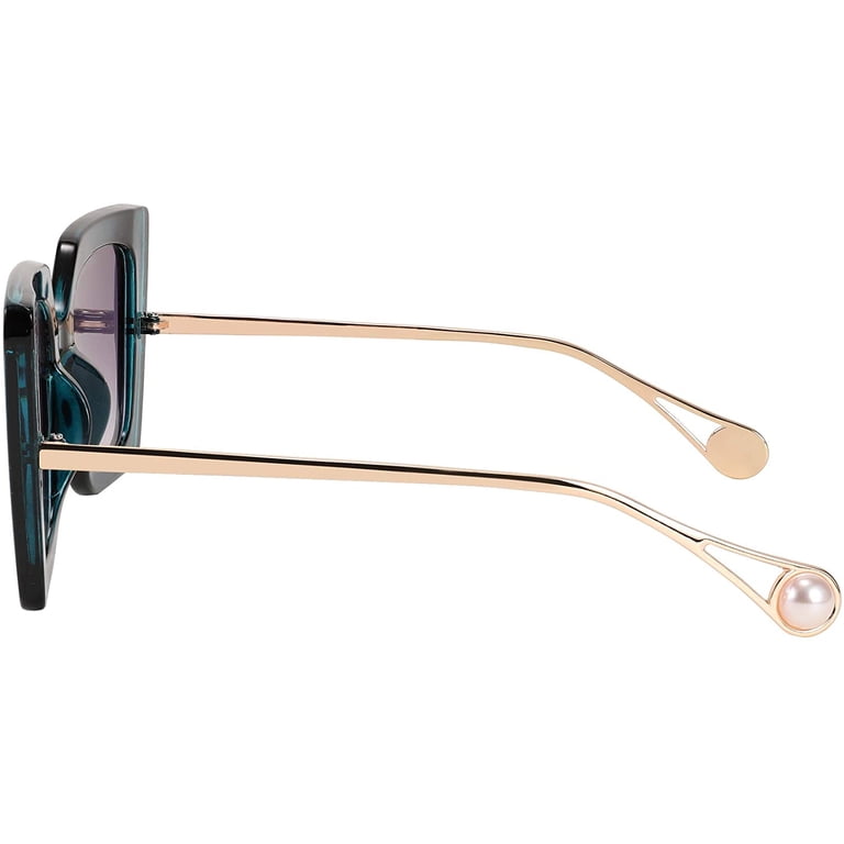 FEISEDY Oversized Square Pearl Inlay Arm Cat Eye Fashion  display picture 2