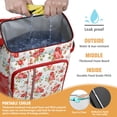 thumbnail image 2 of Travel Cooler Bag - Pioneer Flower Floral Print Pattern Camping Beer Cooler Backpack with Bottle Opener- Waterproof Insulated Picnic Backpacks - Cooler Bag for Beach, 2 of 6