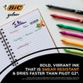 thumbnail image 4 of BIC Gelocity Quick Dry Gel Pens, School Supplies, 0.7 mm Medium Point, Assorted, 16-Count, 4 of 11