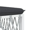 thumbnail image 5 of vidaXL 9 Piece Garden Lounge Set with Cushions White Steel, 5 of 5