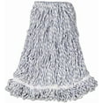 thumbnail image 2 of Web Foot Premium Finish Mop Head, Cotton/Synthetic, White, Large, 1" White Headband, 6/Carton, 2 of 2