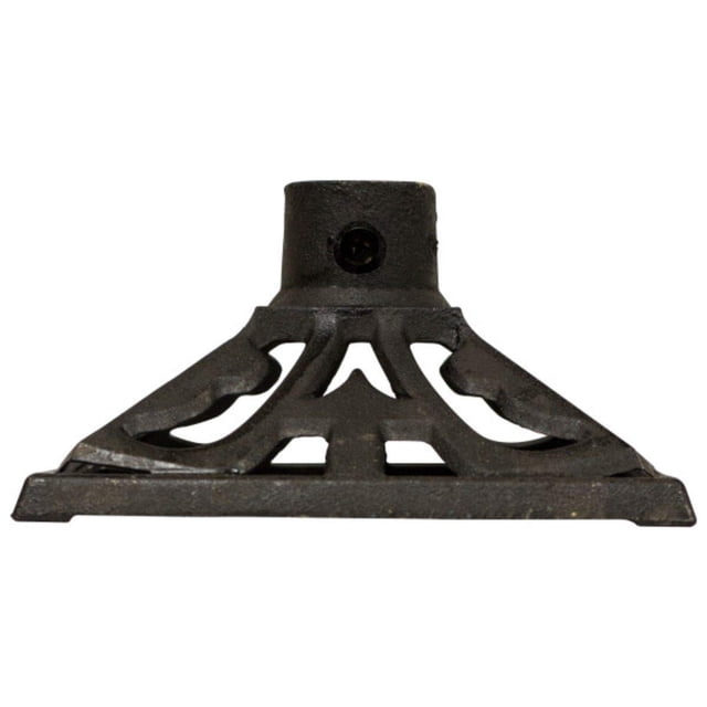 Soporte para antorcha de hierro fundido marca TIKI, negro, 9,1 largo x 9,1 ancho x 4,8 alto, pulgadas 1312322