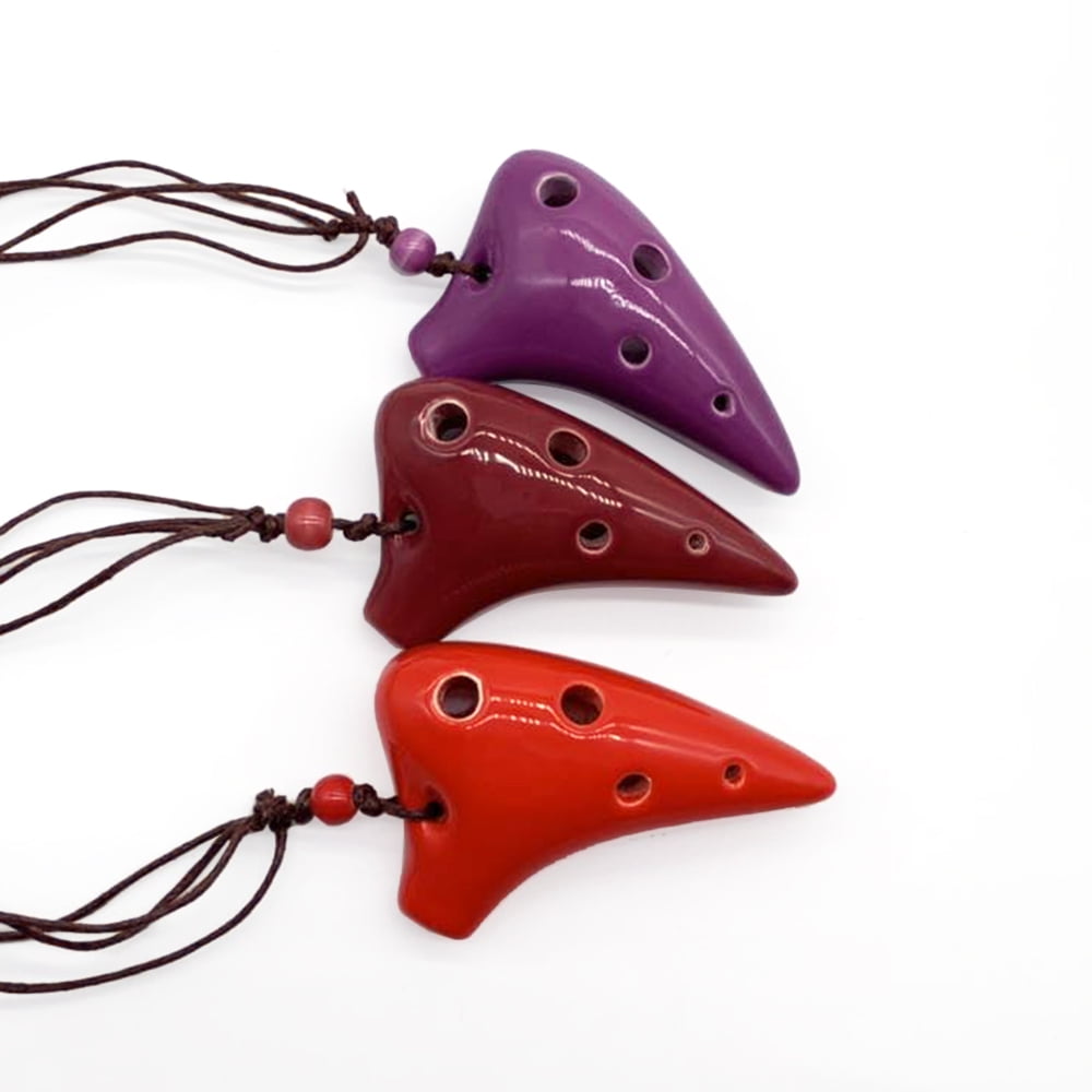 6 Holes Ceramic Ocarina Alto C Submarine Style Musical Instrument