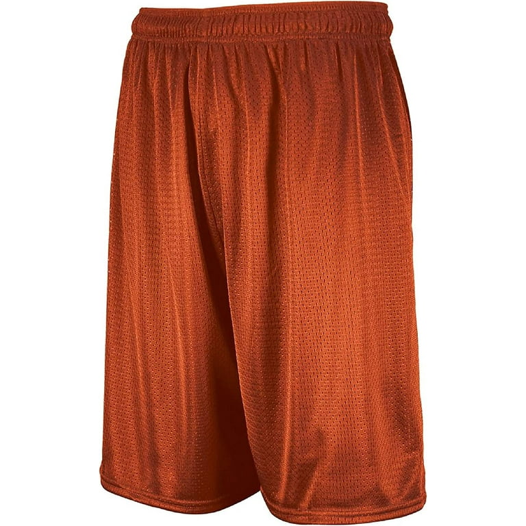 Russell Athletic Men s Mesh Shorts No Pockets Medium Burnt