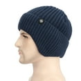 thumbnail image 4 of Women's Bomber Hats Hat Warm Chunky Cable Knit Hats Soft Stretch Thick Cute Knitted Cap For Cold Weather Letter Hats, Women's Accessories Bomber Hats, 4 of 4