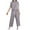 Gray, variant on 2 Picec of Outfit Sets for Womens Fashion Plus Size Summer and Autumn Casual Loose Fitting Straight Sports Short Sleeved Set