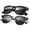 (2 Pack)Black Frame/Silver Black Frame, variant on KALIYADI Polarized Sunglasses for Men and Women Matte Finish Sun glasses Color Mirror Lens UV Blocking (3 Pack)