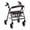 Breast Cancer Red Ribbon, variant on COEQINE Cross Flowers Rollator Seat Back Cover for Men 2PCS Butterfly Padded Seat Cover for Rollator Walker Women Using Walking Aids Rollator Rollator Seat Cushion Back Bar Cover Set