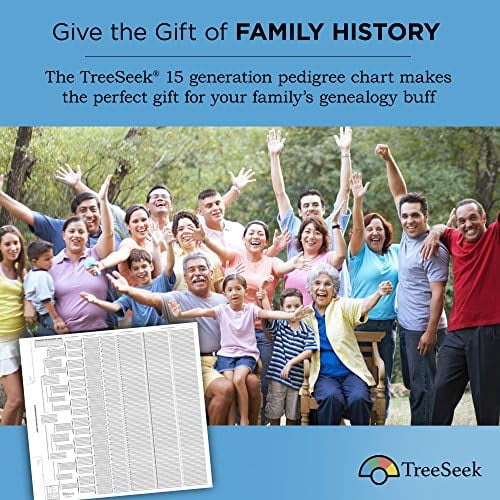 15 Generation Pedigree Chart | Blank Genealogy Forms for Family History and Ancestry Work