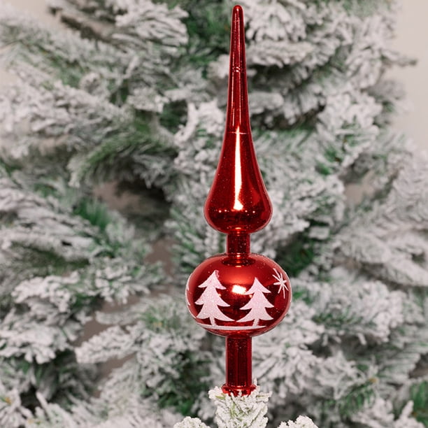 Estrella de Calabaza para Copa de Árbol de Navidad, de Plástico Galvanizado, Pintada, para Decoración de Copas de Árbol de Navidad, con Forma Puntiaguda.
