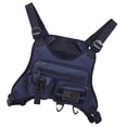 thumbnail image 1 of Bolsa de pecho para hombre y mujer, multifuncional, transpirable, frontal, tipo chaleco Azul, 1 of 8