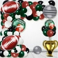 thumbnail image 2 of 101Pcs Football Balloons Garland Arch Kit Football Field Foil Balloons White Green Brown Black Balloons for Birthday Sport Theme Superbowl Sunday The Big Game Football Party Decorations Supplies, 2 of 5