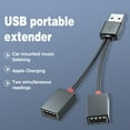 thumbnail image 3 of Male USB 2.0 A 1 to 2 Dual USB Female Data Hub Power Splitter Y Cable, 3 of 7