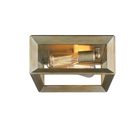 

2 Light Flush Mount in Contemporary Style 5.5 inches High By 11.5 inches Wide-White Gold Finish Bailey Street Home 170-Bel-1802720