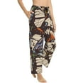 thumbnail image 2 of Balery Vector Butterflies print Women's Pajama Pants,Ultra Lightweight Pjs,Lounge Pant-, 2 of 9