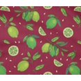 thumbnail image 4 of oneOone Cotton Flex Bright Crimson Red Fabric Lemon Vegetable Sewing Craft Projects Fabric Prints By Yard 40 Inch Wide, 4 of 4