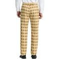 thumbnail image 3 of Lars Amadeus Men's Plaid Regular Fit Flat Front Classic Elastic Waist Suit Pants, 3 of 6