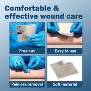 Tender Gentle Silver Calcium Alginate Wound Dressing 5 x 4 - 10 ct. Individually Wrapped, Non Stick, Sterile Highly Absorbent Dressings