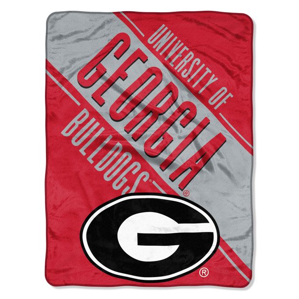 NCAA Georgia Bulldogs Section Micro 46" x 60" Raschel ...