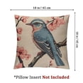 thumbnail image 4 of Fenyluxe White-Eared Blue Bird Throw Pillow Covers Farmhouse 2pcs Double Sided with Zipper Decorative Pillows for Couch Cushion Sofa Outdoor White, 4 of 7