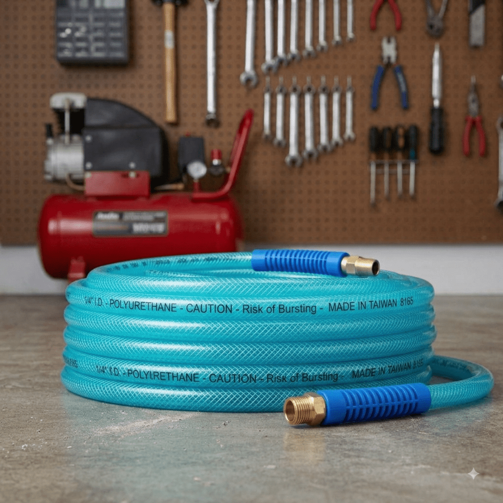Amflo 100 ft. L X 1/4 in. D Polyurethane Air Hose 300 psi Blue