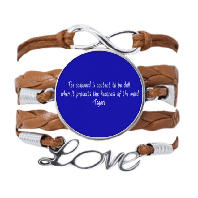 Qoutes Healing Sentences Scabbard Protect Keenness Bracelet Chain Rope Ornament Wristband