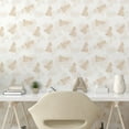 thumbnail image 2 of Ambesonne Botanical Peel & Stick Wallpaper for Home, Monochrome Tones Monstera, 13"x100", Pale Eggshell and Beige, 2 of 5