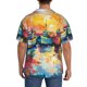 thumbnail image 3 of Fotbe Colorful Fishing Boats Camisa Estampada de Manga Corta para Hombre, Casual de Verano, Estilo Playero, Sin Arrugas-Small, 3 of 5
