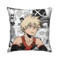 thumbnail image 2 of My Hero Academia Throw Pillow Covers, Anime Pillow Cases, Cushion Covers 18 X 18 Inch Square Pillow Protectors For Sofa Couch Bedroom Car Chair Home Decor, 2 of 9