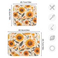 thumbnail image 4 of Yayeee Dish Drying Mat for Kitchen Counter 16"x18" Microfiber Absorbent Pad, Watercolor Sunflowers and Leaves, 4 of 7