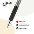 thumbnail image 3 of Bolígrafos de gel uni-ball 207 retráctiles para prevenir el fraude, 0,7 mm, 3 of 7