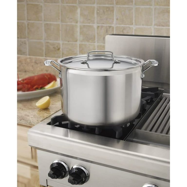 Cuisinart MultiClad Pro Stainless Steel 12 Quart Stockpot with Lid