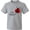 AC-Heather Grey, variant on Cute Red Ladybug Youth T-Shirt