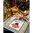 thumbnail image 2 of Christmas Placemats Set of 6 Xmas Tree Reindeer Santa Claus Christmas Placemats for Dining Table Berry Bell Table Mat Winter Holiday Home Party Kitchen Table Decorations, 2 of 6
