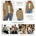 thumbnail image 6 of PRETTYGARDEN Cardigans for Women Lightweight Casual Long Sleeve Knitted Open Front Shrugs Sweaters Fall Clothes, 6 of 7