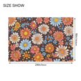 thumbnail image 4 of Yayeee Bath Rugs for Bathroom Floor Set of 2 Non Slip Fluffy Soft Absorbent Mat, Colorful Flowers, 4 of 7