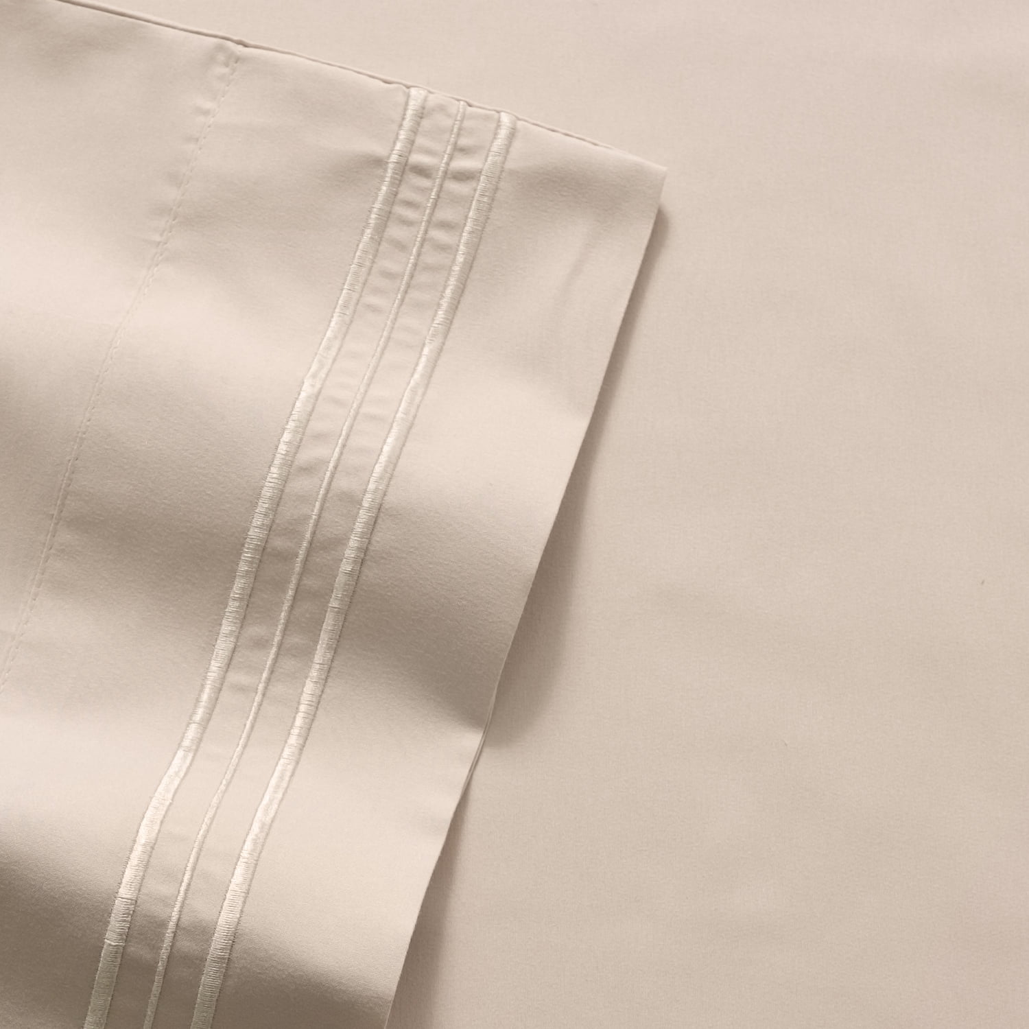 1500 Supreme Collection Extra Deep 21" Pocket 4 Piece Sheet Set Twin Beige