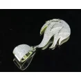 thumbnail image 2 of Men's Fire Flame Pendant 2 Ct Round Cut White Moissanite 14k Yellow Gold Plated, 2 of 4