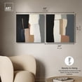 thumbnail image 5 of Neutral Passageways Pair Canvas Print Gold Wall Art Set by Art Remedy, Gallery Wrapped, 24 x 24, 5 of 6