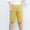 Yellow, variant on NTACZA High Waist Women's Pants Jeans Elastic Soft Blue Solid Bermuda Shorts Women's Leggings 4x