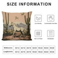 thumbnail image 5 of JEUXUS Long Live Cowgirls Wild and Free Retro Western Cowgirl Horse Cactus Desert Throw Pillow Cover,18"X18" Pillowcase Cushion Cover for Home Bedroom Girls Room Dorm Decor,Gifts for Teen Girls, 5 of 5