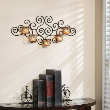 Better Homes and Gardens Ornate Scrollwork Candle Wall Sconce - Walmart.com