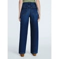 thumbnail image 4 of Free Assembly Women's Mid Rise Wide Hem Barrel Jeans, 28" Inseam, Sizes 0-20, 4 of 6