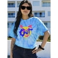 thumbnail image 2 of Bunny Face Off Mind Tie Dye Cyclone Women -Image by Shutterstock, Female Large, 2 of 4