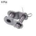 thumbnail image 3 of Uxcell 6Pack #25 Chain Offset Half Link Roller, 1/4" Pitch Carbon Steel Split Links for 04C Chain, 3 of 6